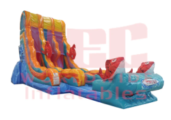22' Kahuna Double Lane Water Slide