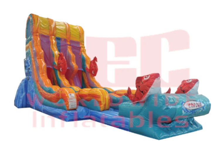 22' Kahuna Double Lane Water Slide