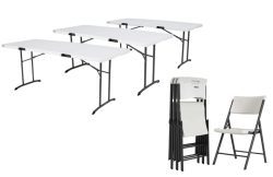 3 Tables and 18 Chairs
