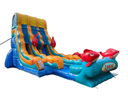 22' Kahuna Double Lane Water Slide