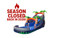 16' Plunging Palms Water Slide